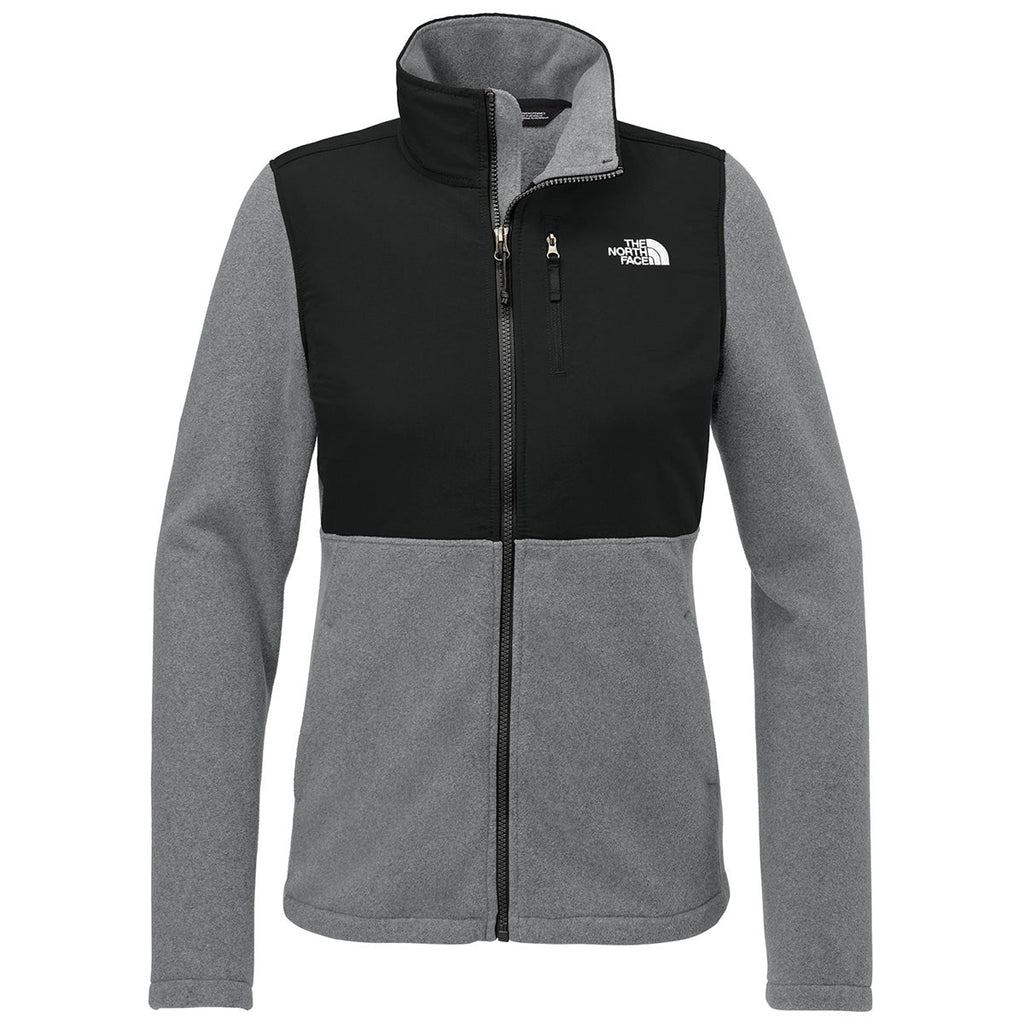 The North Face Women's TNF Medium Grey Heather/TNF Black Highest Peak Full-Zip Fleece Jacket