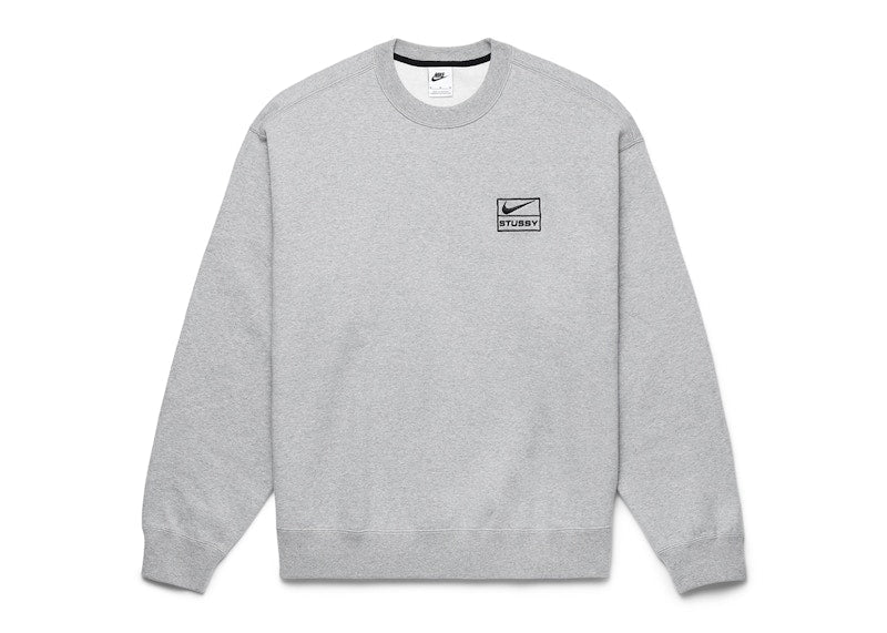 Nike x Stussy Crew Fleece Grey
