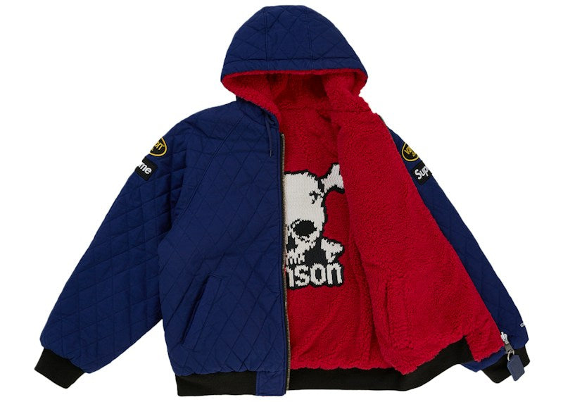 Supreme Vanson Leathers Reversible Quilted Hooded Jacket