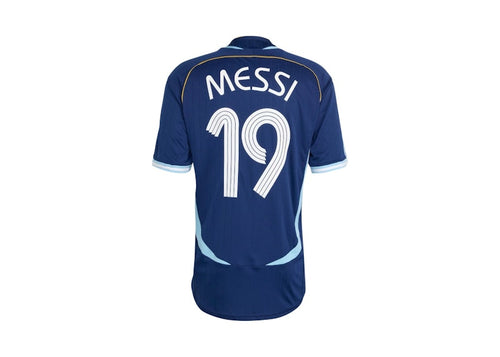 adidas Argentina Away 2006 Messi Jersey Dark Blue
