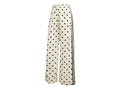 adidas Women's Satin Polka Dots Wide Leg Pant Off White
