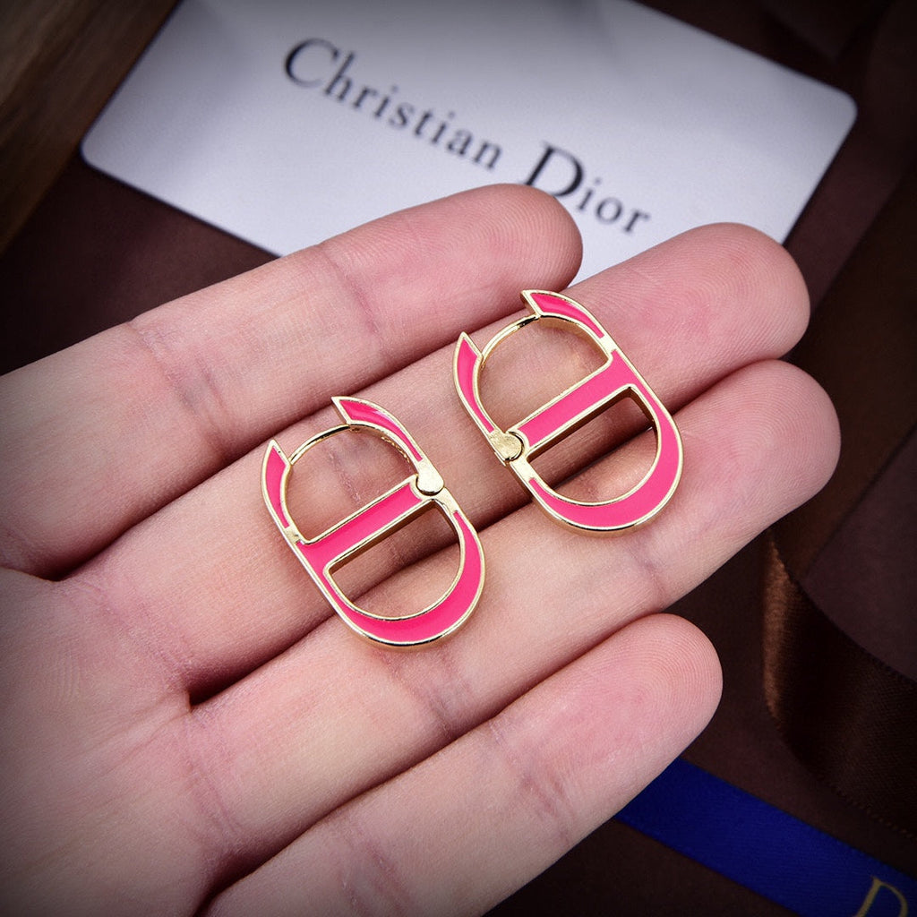 Dior 30 Montaigne Rani Pink Earrings