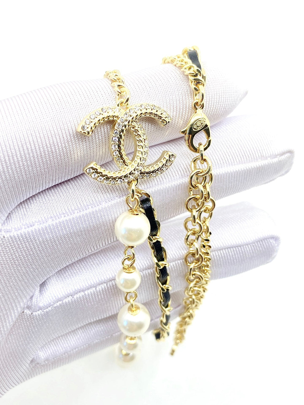 Chanel Pearls Strass Choker Necklace